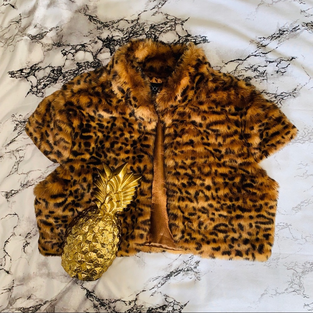 Faux Fur Cheetah Cover-Up